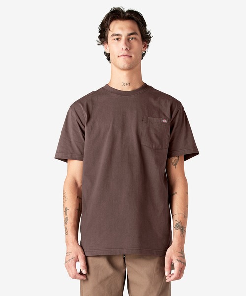 ディッキーズ ポケット S/S Tシャツ リラックスフィット Dickies(ディッキーズ)の「ヘビージャージー ポケット S/S T