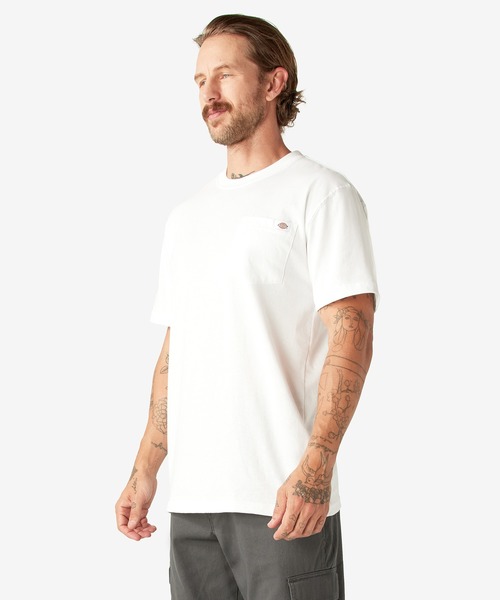 ディッキーズ ポケット S/S Tシャツ リラックスフィット Dickies（ディッキーズ）の「ヘビージャージー ポケット S/S T