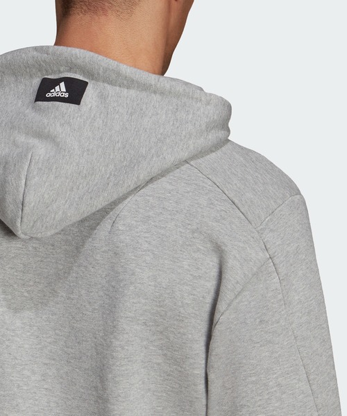 adidas（アディダス）の「アディダス スポーツウェア フューチャー アイコン ロゴ グラフィック パーカー / アディダス adidas（パーカー・メンズ・ブラック/グレー/ブルー・MEDIUM/SMALL/LARGE/X-LARGE/XX-LARGE/XXX-LARGE/X-SMALL/XXXX-LARGE/XXXXX-LARGE）」の11枚目の写真