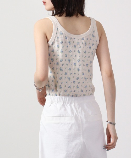 JEMORGAN（ジェーイーモーガン）の「JEMORGAN ワッフル花柄タンクトップ（パック入り）（タンクトップ・レディース・サックスブルー/ピンク・F）」の10枚目の写真