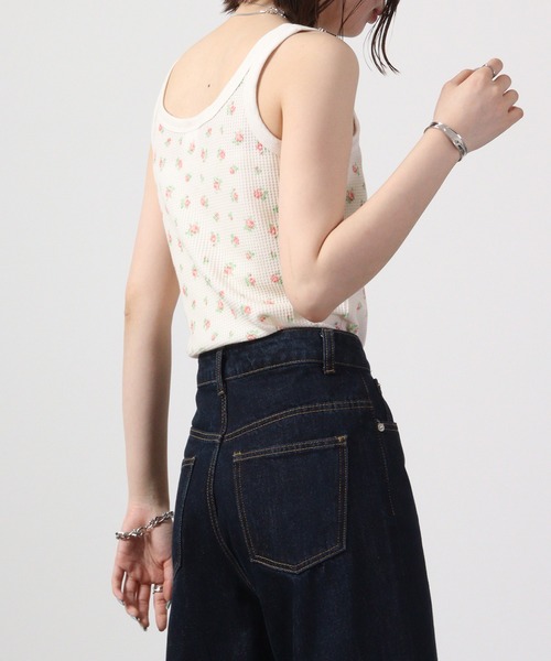 JEMORGAN（ジェーイーモーガン）の「JEMORGAN ワッフル花柄タンクトップ（パック入り）（タンクトップ・レディース・サックスブルー/ピンク・F）」の18枚目の写真
