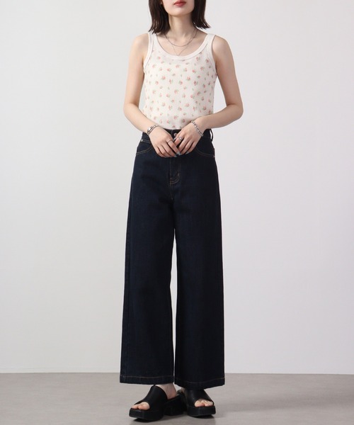 JEMORGAN（ジェーイーモーガン）の「JEMORGAN ワッフル花柄タンクトップ（パック入り）（タンクトップ・レディース・サックスブルー/ピンク・F）」の20枚目の写真