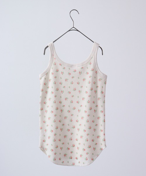 JEMORGAN（ジェーイーモーガン）の「JEMORGAN ワッフル花柄タンクトップ（パック入り）（タンクトップ・レディース・サックスブルー/ピンク・F）」の13枚目の写真