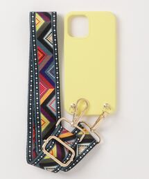iphoria（アイフォリア）の「【IPHORIA アイフォリア】Necklace Case for Apple iPhone 12/12 Pro - Soft Touch Yellow with Ethno Strap（スマホケース/カバー）」
