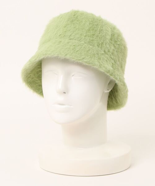 RAY CASSIN（レイカズン）の「カタログ掲載/シャギーバケットハット（ハット・レディース・キナリ/ベージュ/ブラック/グリーン・FREE）」の4枚目の写真