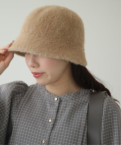 RAY CASSIN（レイカズン）の「カタログ掲載/シャギーバケットハット（ハット・レディース・キナリ/ベージュ/ブラック/グリーン・FREE）」の10枚目の写真