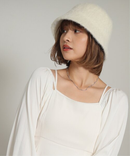 RAY CASSIN（レイカズン）の「カタログ掲載/シャギーバケットハット（ハット・レディース・キナリ/ベージュ/ブラック/グリーン・FREE）」の15枚目の写真