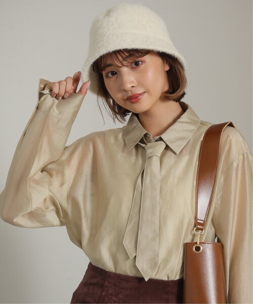 RAY CASSIN（レイカズン）の「カタログ掲載/シャギーバケットハット（ハット・レディース・キナリ/ベージュ/ブラック/グリーン・FREE）」の18枚目の写真