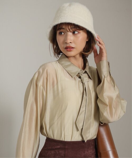 RAY CASSIN（レイカズン）の「カタログ掲載/シャギーバケットハット（ハット・レディース・キナリ/ベージュ/ブラック/グリーン・FREE）」の19枚目の写真