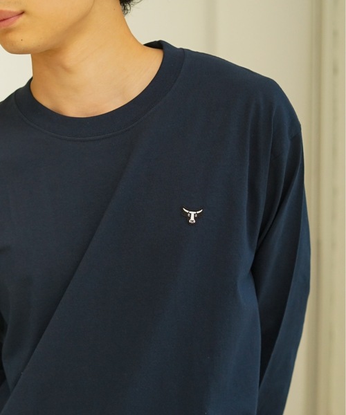 HANES(ヘインズ)の「【HANES/ヘインズ】BEEFY ワンポイント ロングTシャツ H8-X40 ビーフィー ロンT ヘビーウェイト ユニセックス コットン100%(Tシャツ/カットソー・メンズ・ホワイト/ブラック/グレー/ネイビー・MEDIUM/LARGE/X-LARGE/SMALL)」の20枚目の写真