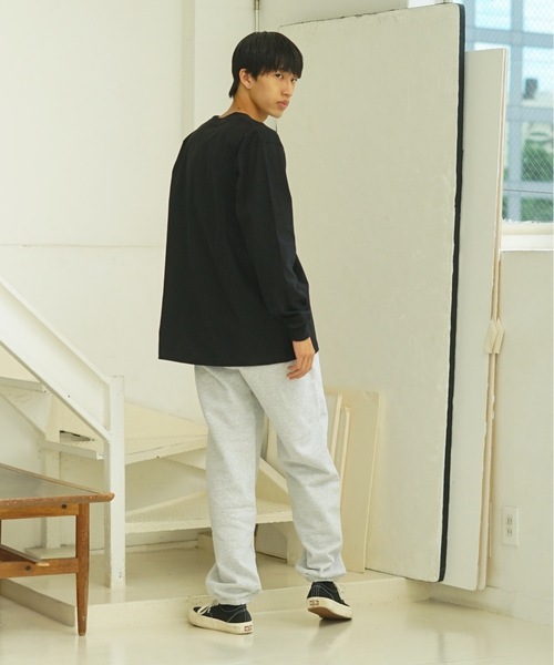 HANES(ヘインズ)の「【HANES/ヘインズ】BEEFY ワンポイント ロングTシャツ H8-X40 ビーフィー ロンT ヘビーウェイト ユニセックス コットン100%(Tシャツ/カットソー・メンズ・ホワイト/ブラック/グレー/ネイビー・MEDIUM/LARGE/X-LARGE/SMALL)」の14枚目の写真