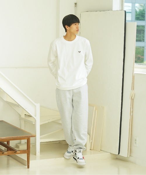 HANES(ヘインズ)の「【HANES/ヘインズ】BEEFY ワンポイント ロングTシャツ H8-X40 ビーフィー ロンT ヘビーウェイト ユニセックス コットン100%(Tシャツ/カットソー・メンズ・ホワイト/ブラック/グレー/ネイビー・MEDIUM/LARGE/X-LARGE/SMALL)」の10枚目の写真