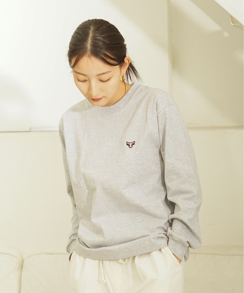 HANES(ヘインズ)の「【HANES/ヘインズ】BEEFY ワンポイント ロングTシャツ H8-X40 ビーフィー ロンT ヘビーウェイト ユニセックス コットン100%(Tシャツ/カットソー・メンズ・ホワイト/ブラック/グレー/ネイビー・MEDIUM/LARGE/X-LARGE/SMALL)」の22枚目の写真