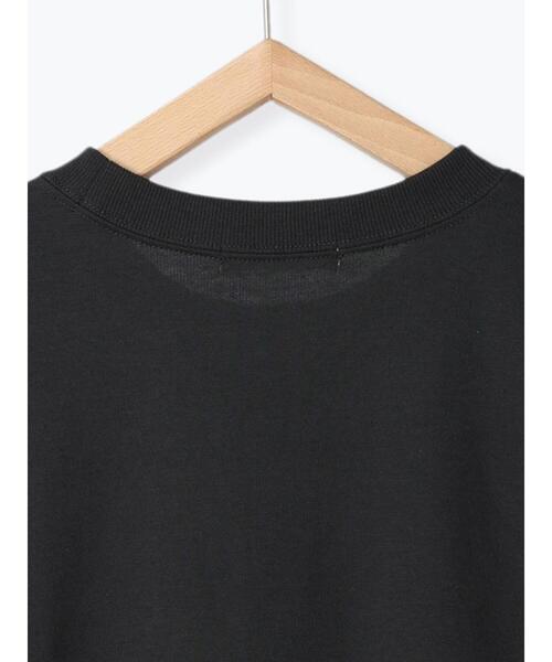 Samansa Mos2 blue（サマンサモスモスブルー）の「ミニ裏毛ロゴプルオーバー（Tシャツ/カットソー・レディース・チャコールグレー/オフホワイト/トップグレー・F）」の10枚目の写真