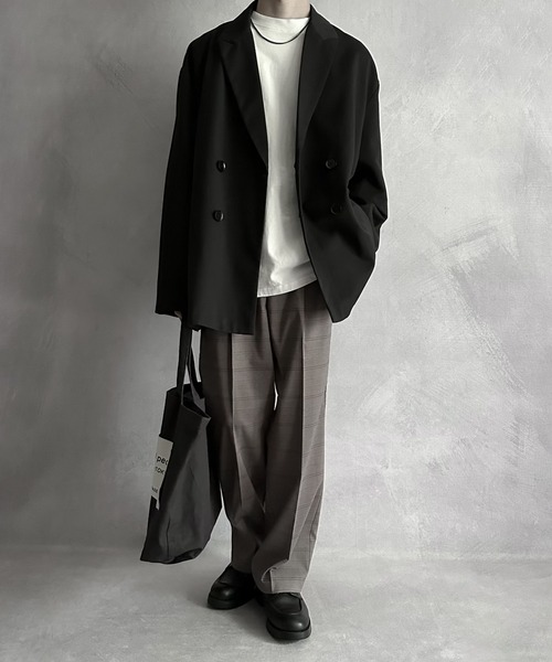 SERACE】Loose silhouette double tailored jacket / ルーズ
