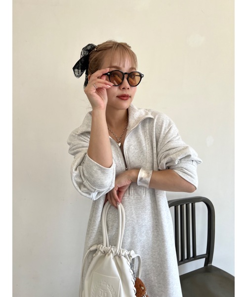 jumelle（ジュメロ）の「dotty big shushu（シュシュ・レディース・アイボリー/ピンク/ブラック・FREE）」の4枚目の写真