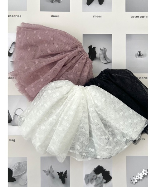 jumelle（ジュメロ）の「dotty big shushu（シュシュ・レディース・アイボリー/ピンク/ブラック・FREE）」の9枚目の写真