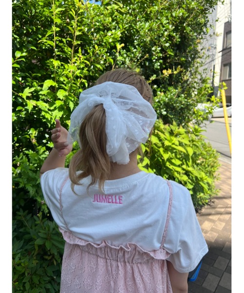 jumelle（ジュメロ）の「dotty big shushu（シュシュ・レディース・アイボリー/ピンク/ブラック・FREE）」の13枚目の写真