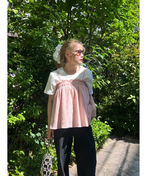 jumelle（ジュメロ）の「dotty big shushu（シュシュ・レディース・アイボリー/ピンク/ブラック・FREE）」の14枚目の写真