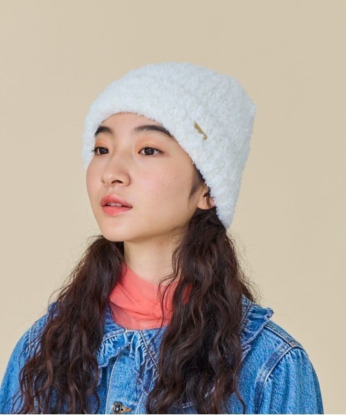 kaorinomori(カオリノモリ)の「kaorinomori ルナニット(ニットキャップ/ビーニー・レディース・ホワイト/ピンク/ブラック・FREE)」の15枚目の写真