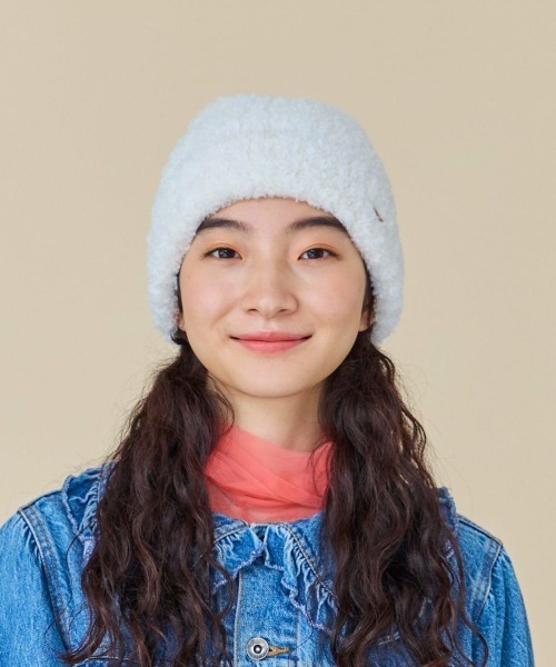 kaorinomori(カオリノモリ)の「kaorinomori ルナニット(ニットキャップ/ビーニー・レディース・ホワイト/ピンク/ブラック・FREE)」の16枚目の写真