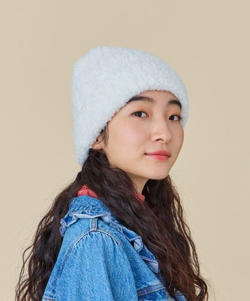kaorinomori(カオリノモリ)の「kaorinomori ルナニット(ニットキャップ/ビーニー・レディース・ホワイト/ピンク/ブラック・FREE)」の20枚目の写真