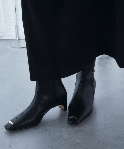 HARE（ハレ）の「スクエアトゥメタルポイントブーツ(HARE)（ブーツ・レディース・ブラック・MEDIUM/LARGE）」の8枚目の写真