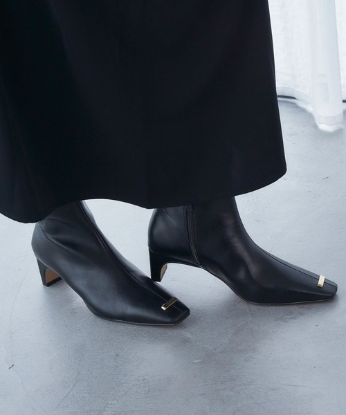 HARE（ハレ）の「スクエアトゥメタルポイントブーツ(HARE)（ブーツ・レディース・ブラック・MEDIUM/LARGE）」の9枚目の写真