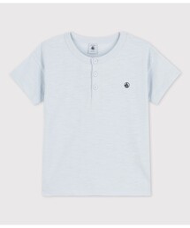 PETIT BATEAU（プチバトー）の「スラブジャージ半袖カットソー（Tシャツ/カットソー・キッズ）」