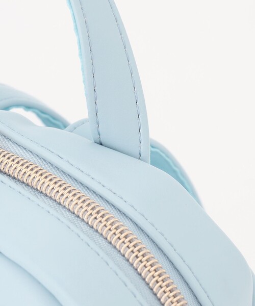 ANY（エニィ）の「リボン 合皮 リュックサック（ショルダーバッグ・キッズ・ライラック系8/ブラック系/サックスブルー系・F）」の9枚目の写真