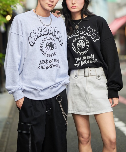 SPINNS（スピンズ）の「【ユニセックスで着用可能】裏毛スウェット 8ボール（スウェット・メンズ・アッシュグレー/ブラック/オレンジ/スミクロ・ONESIZE）」の8枚目の写真