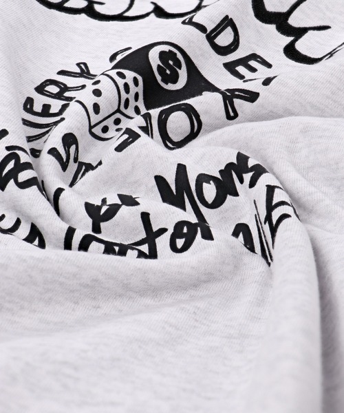 SPINNS（スピンズ）の「【ユニセックスで着用可能】裏毛スウェット 8ボール（スウェット・メンズ・アッシュグレー/ブラック/オレンジ/スミクロ・ONESIZE）」の10枚目の写真