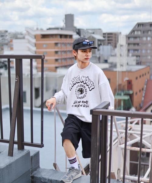 SPINNS（スピンズ）の「【ユニセックスで着用可能】裏毛スウェット 8ボール（スウェット・メンズ・アッシュグレー/ブラック/オレンジ/スミクロ・ONESIZE）」の17枚目の写真