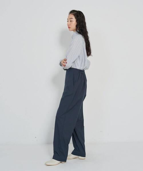 conges payes ADIEU TRISTESSE（コンジェ ペイエ アデュートリステス）の「ノータックパンツ（その他パンツ・レディース・ネイビー/カーキ/チャコールグレー・38）」の6枚目の写真