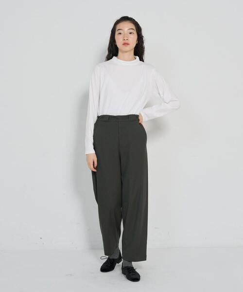 conges payes ADIEU TRISTESSE（コンジェ ペイエ アデュートリステス）の「ノータックパンツ（その他パンツ・レディース・ネイビー/カーキ/チャコールグレー・38）」の12枚目の写真