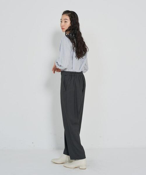 conges payes ADIEU TRISTESSE（コンジェ ペイエ アデュートリステス）の「ノータックパンツ（その他パンツ・レディース・ネイビー/カーキ/チャコールグレー・38）」の20枚目の写真