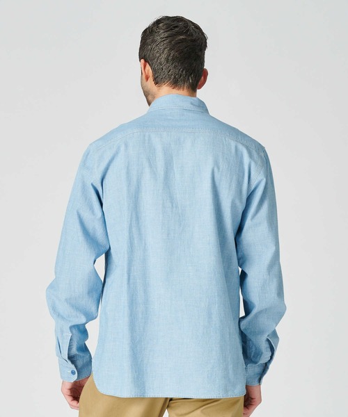 BACK NUMBER】ロングスリーブシャンブレーワークシャツ（シャツ