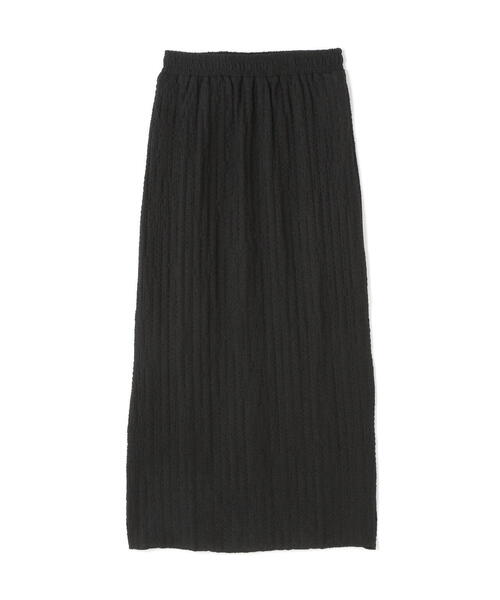 N.(N. Natural Beauty Basic)(エヌエヌナチュラルビューティーベーシック)の「◆シャーリングナローカットソースカート(スカート・レディース・オフホワイト/ブラック・MEDIUM)」の20枚目の写真