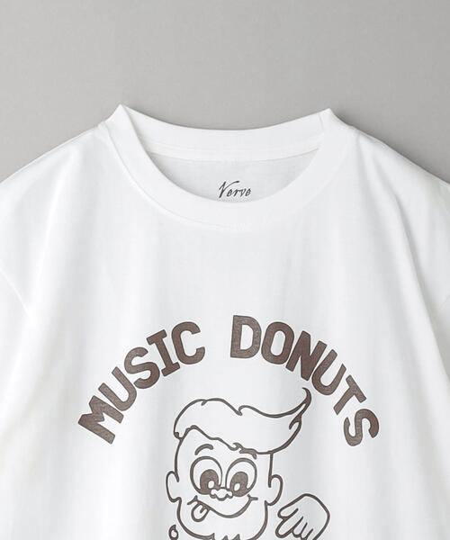 VERVE（ヴァーヴ）の「【別注】 ＜VERVE＞  MUSIC DONUTS Tシャツ（Tシャツ/カットソー・メンズ・ホワイト・XL/L/M）」の3枚目の写真