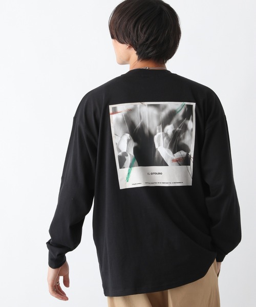 RAGEBLUE（レイジブルー）の「天竺/バックプリントフォトTシャツ（Tシャツ/カットソー・メンズ・ダークグリーン/ワインレッド/ホワイト/ブラック・LARGE/MEDIUM）」の3枚目の写真