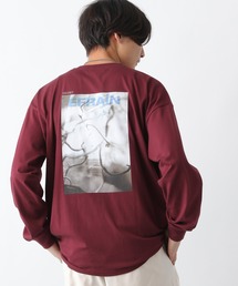 天竺/バックプリントフォトTシャツ