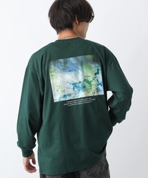 天竺/バックプリントフォトTシャツ