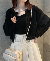 ミンクフェザーカーディガン