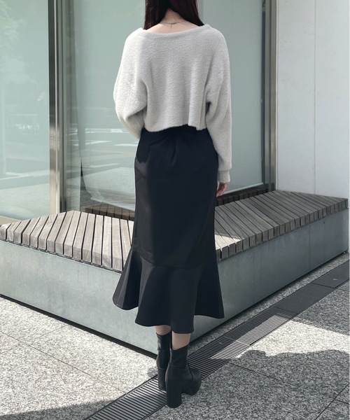 one way（ワンウェイ）の「ミンクフェザーカーディガン（カーディガン/ボレロ・レディース・ホワイト/レッド/ブラック/グレー・FREE）」の6枚目の写真