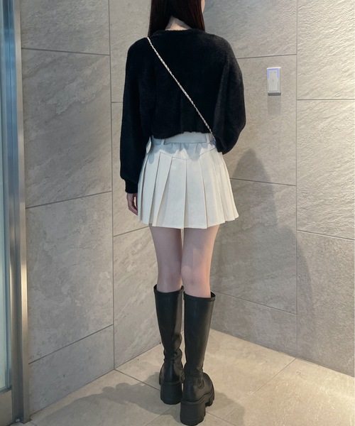 one way（ワンウェイ）の「ミンクフェザーカーディガン（カーディガン/ボレロ・レディース・ホワイト/レッド/ブラック/グレー・FREE）」の10枚目の写真