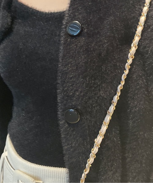 one way（ワンウェイ）の「ミンクフェザーカーディガン（カーディガン/ボレロ・レディース・ホワイト/レッド/ブラック/グレー・FREE）」の16枚目の写真