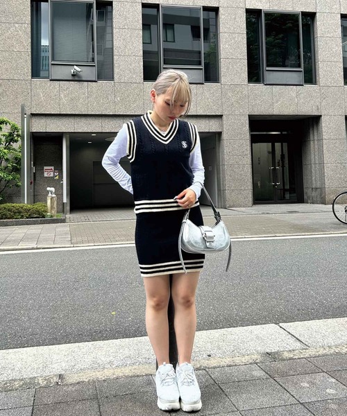 ベスト アンサンブルセーター プライムニット プリーツスカート セットアップ ベスト アンサンブルセーター プライムニット プリーツスカート