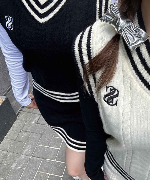 ベスト アンサンブルセーター プライムニット プリーツスカート セットアップ ベスト アンサンブルセーター プライムニット プリーツスカート