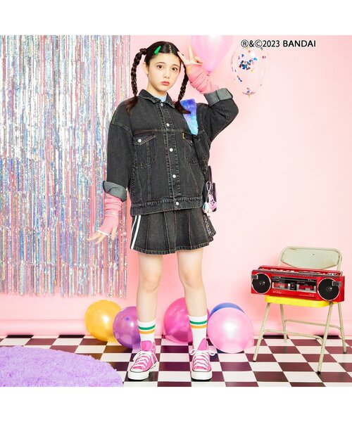 algy（アルジー）の「2WAYウォーマー（レッグウォーマー・キッズ・ピンク/グリーン/ブラック/オフホワイト・FREE）」の10枚目の写真
