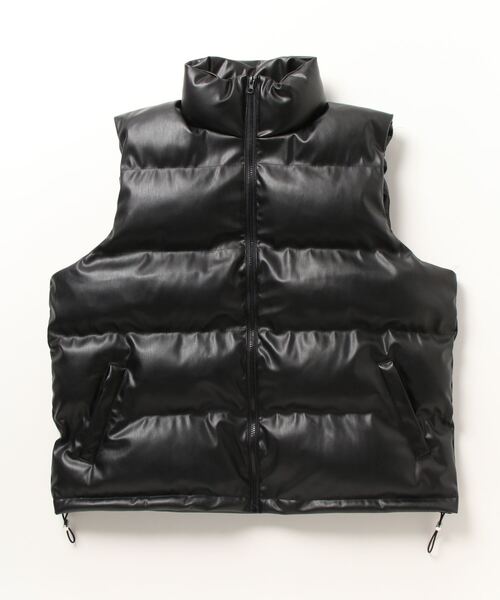 Magine（マージン）の「【SELECT】IR:SYNTHETIC LEATHER DOWN VEST:シンセティック レザー  エコ ダウンベスト（ダウンベスト・メンズ・ブラウン/ブラック・M/L/XL）」の20枚目の写真